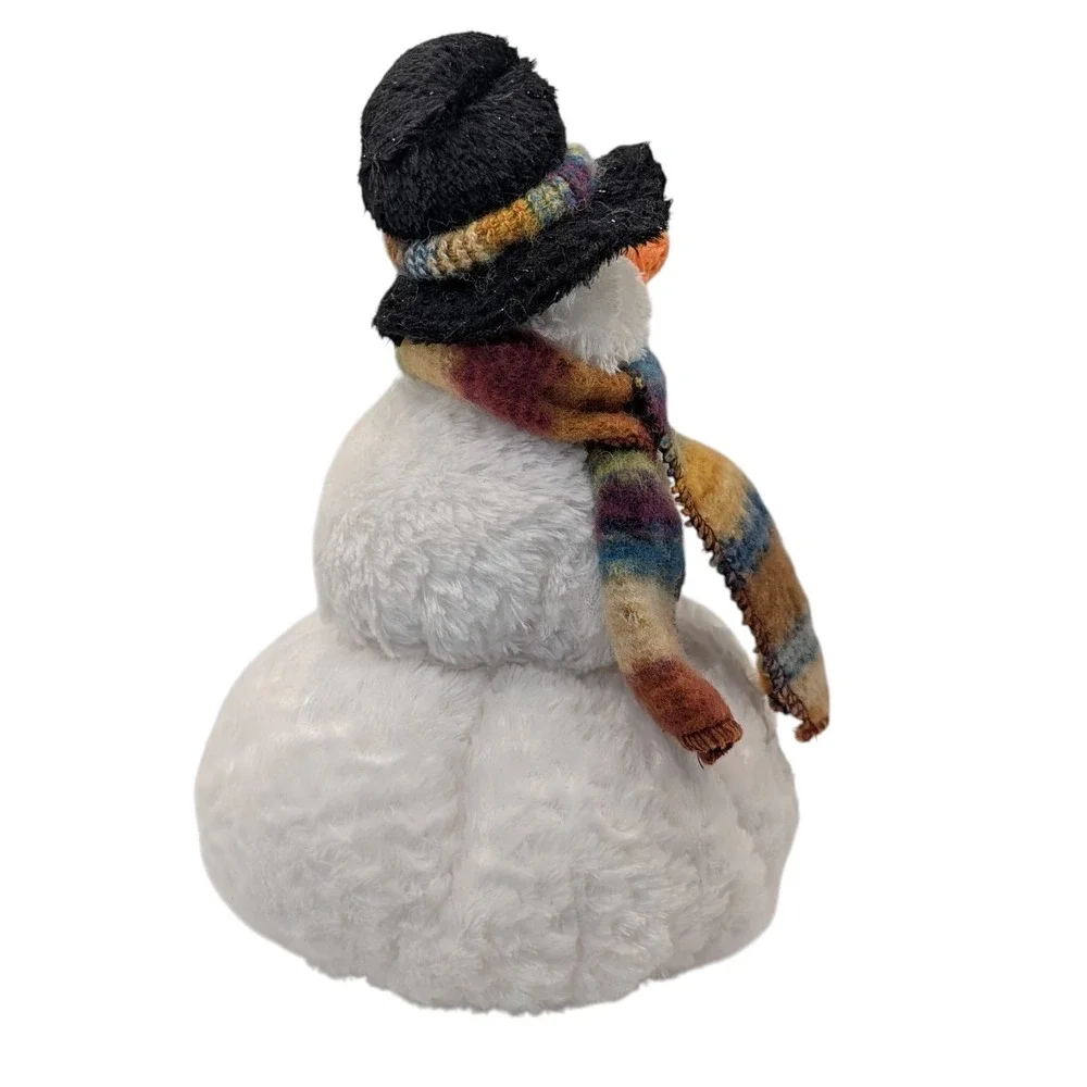 Vintage Russ Berrie Snowball Plush Snowman Christmas Scarf Holiday‎ Decor SEE